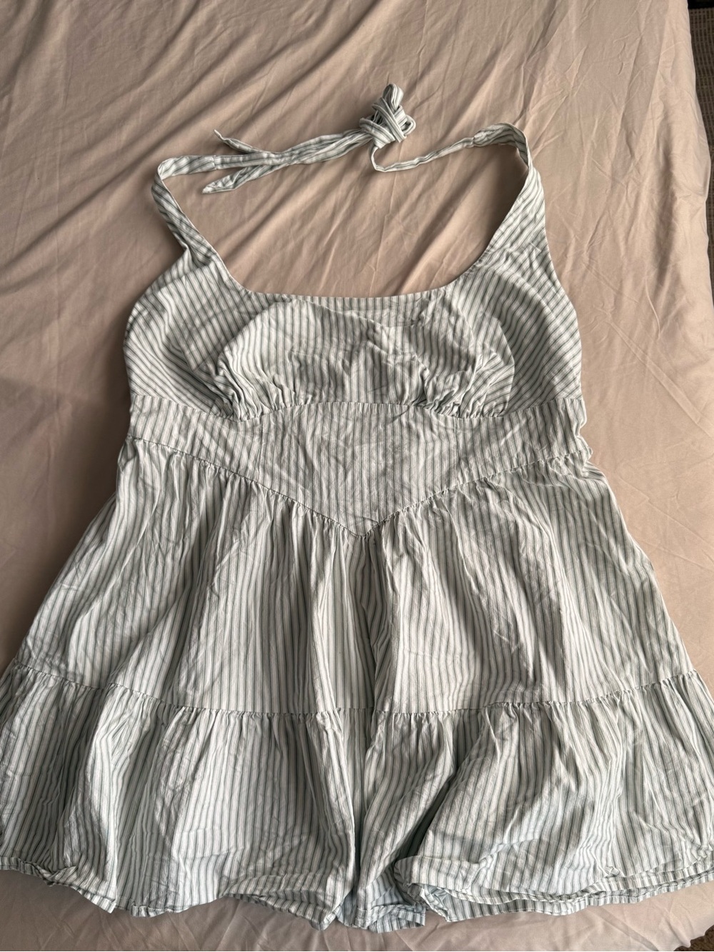 wild fable White and Light Gray Striped Sundress